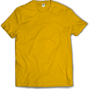 T-Shirt Short Sleeves (Yellow) by Merchcons Apparel